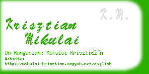 krisztian mikulai business card